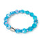 Fleurs de bleuet | Argent sterling 925 | Bracelet en verre Firefly